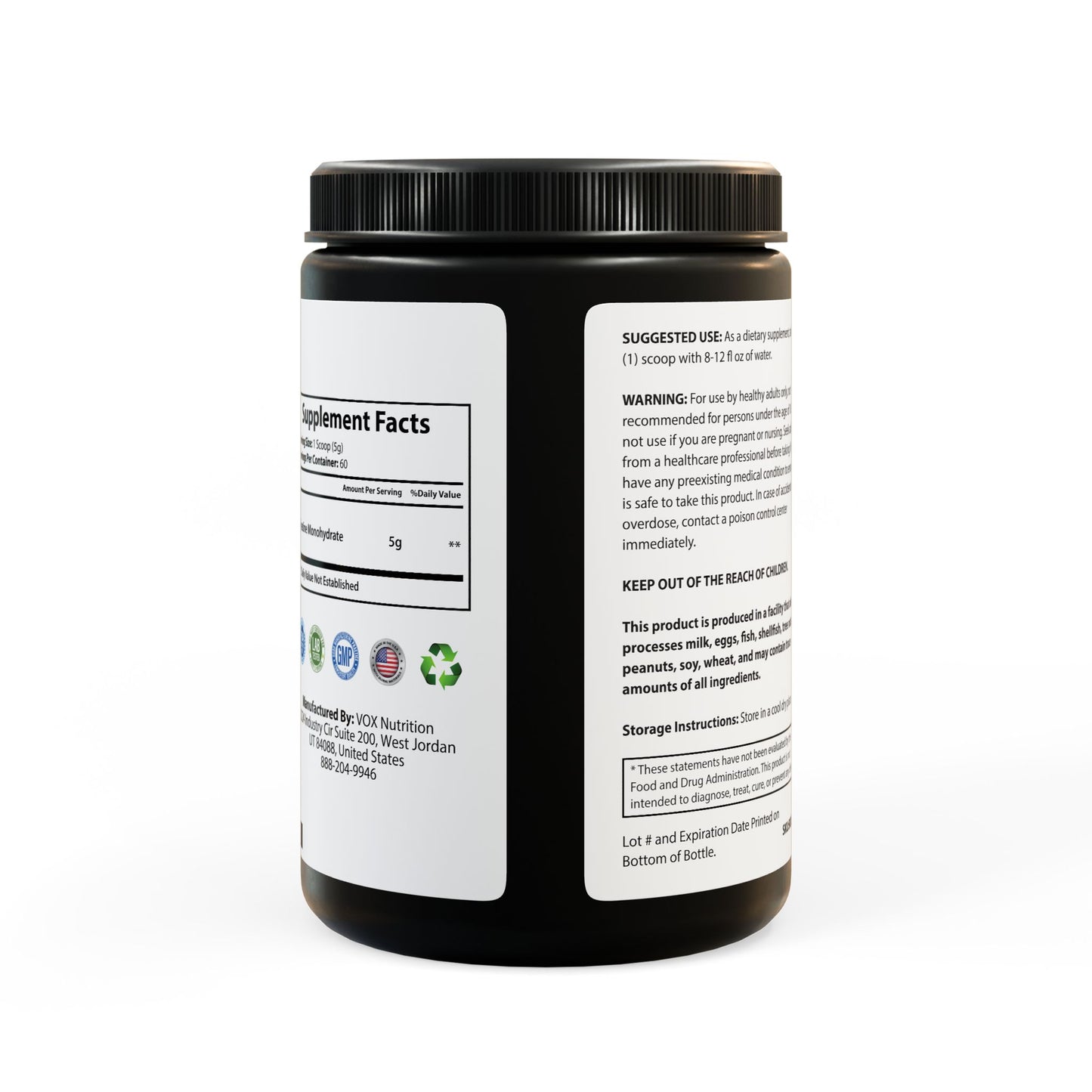 Creatine Monohydrate Supplement, 300g