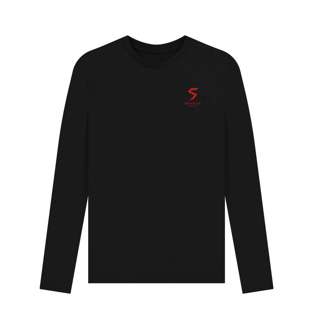 Black Printed Long Sleeve T Shirt