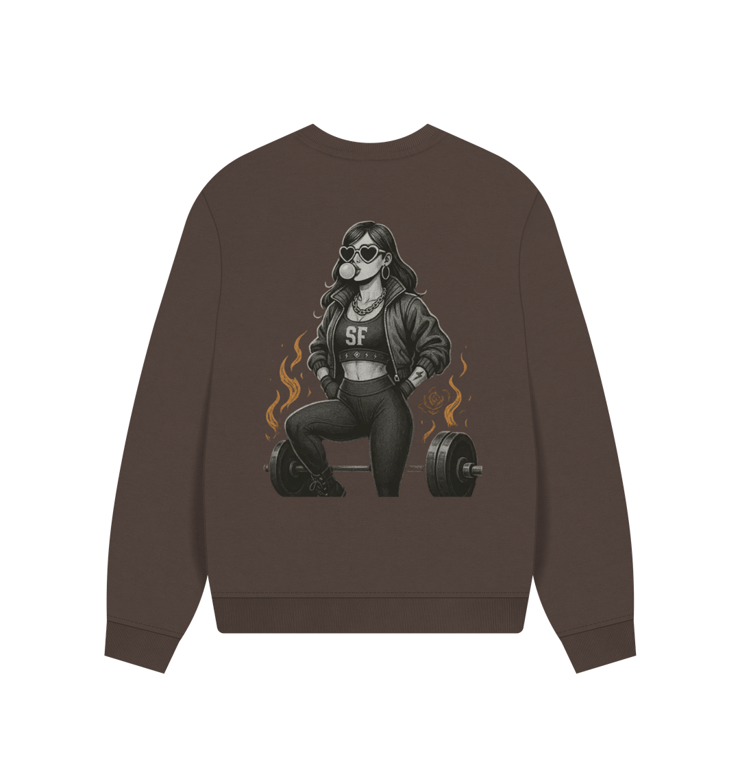 Chocolate Printed Sweater