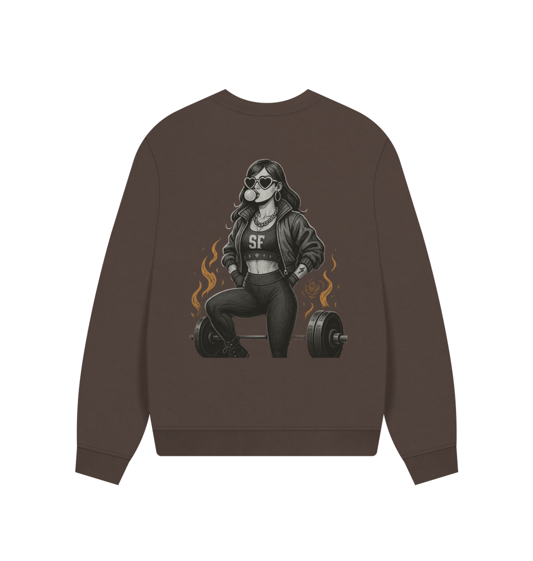 Chocolate Printed Sweater