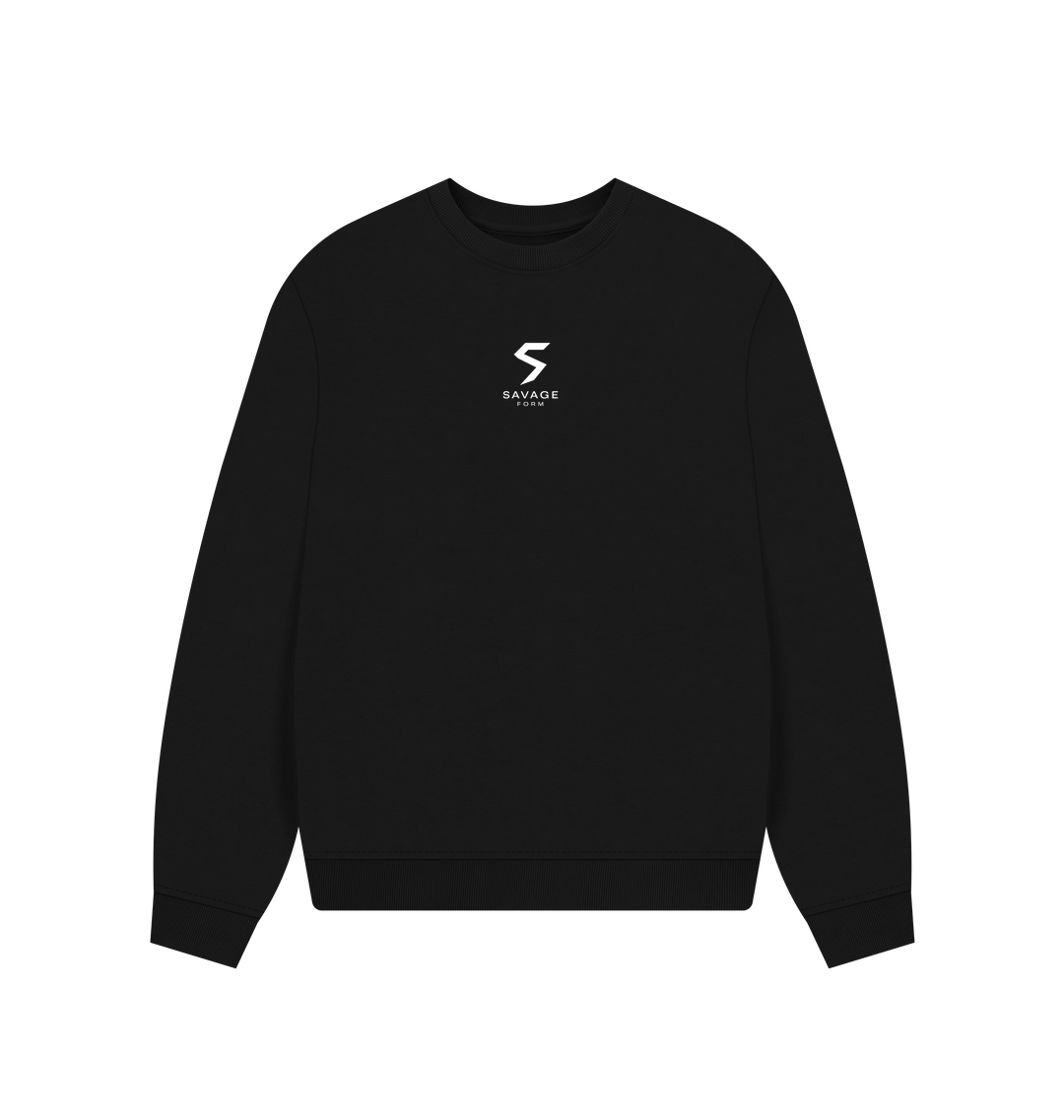 Black Printed Sweater
